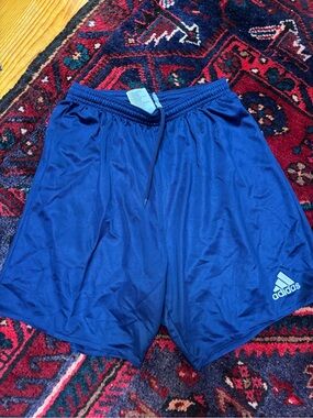 adidas Men’s Royal Blue Athletic Shorts with Logo